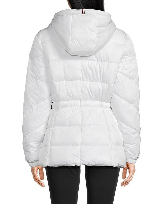 Tommy Hilfiger Blue Hooded Puffer Jacket