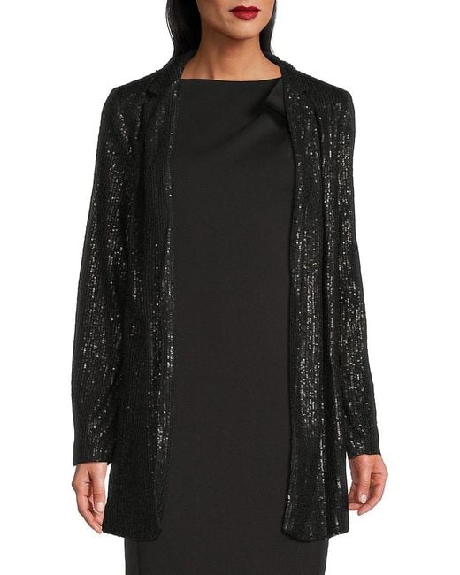 Calvin Klein Black Sequin-embellished Jacket