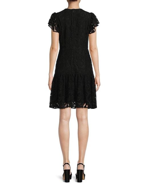 Nanette Lepore Black Lace Sheath Dress