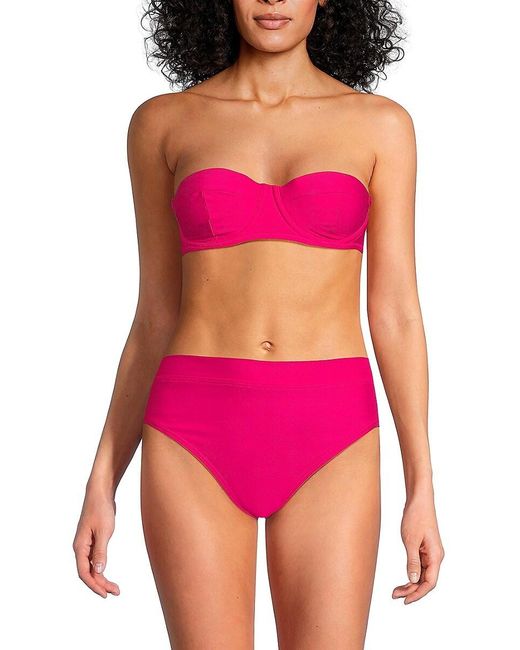 DKNY Pink 2-piece Balconette Swim Set