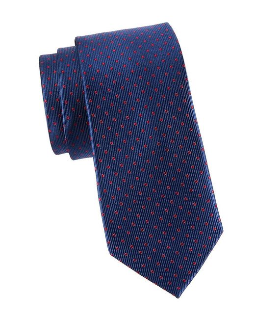 Saks Fifth Avenue Saks Fifth Avenue Pattern Silk Tie in Blue for Men | Lyst
