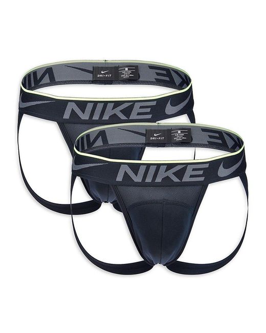 Nike White 2-piece Jock Strap Briefs for men