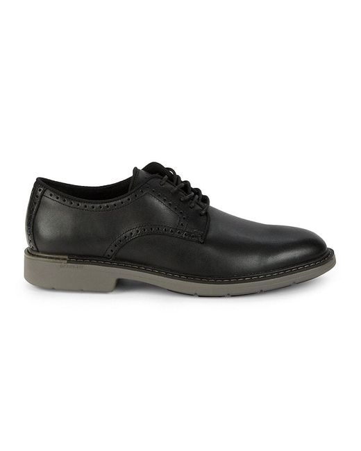 Cole Haan Black Grand Series Go-To Plain Derbys for men