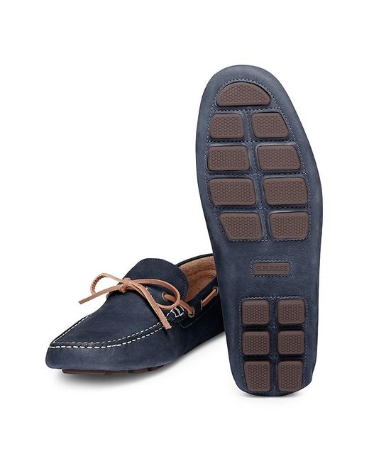 G.H.BASS Blue Davis Camp Moc Driver for men