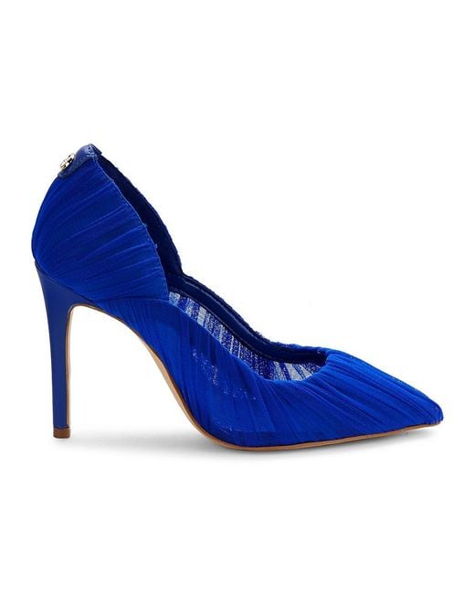 Guess Pleated Pumps Blue | Lyst UK