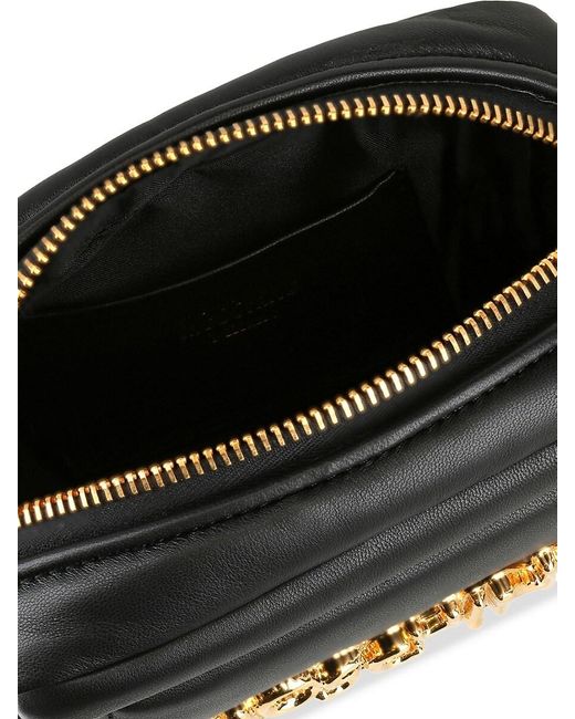 Moschino Black Balloon Leather Crossbody Bag