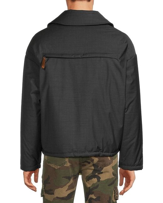 Cardinal Of Canada Barton Wool Puffer Jacket in Black for Men