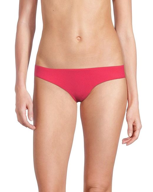 Becca Pink Modern Edge Solid Bikini Bottom