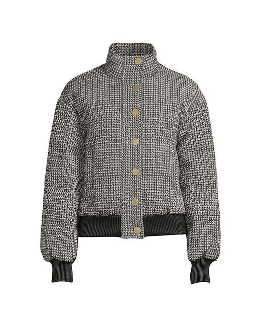 Nicole Benisti Brooklyn Mixed Media Down Jacket in Gray Lyst