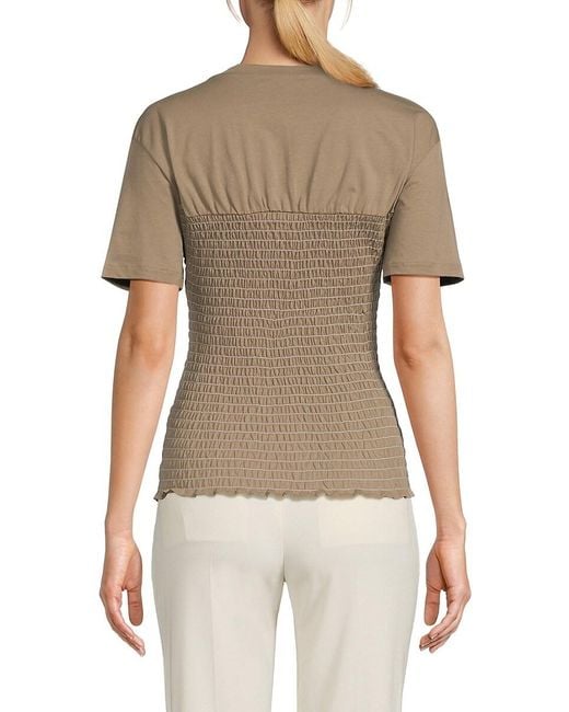 Rag & Bone Multicolor Smocked Cotton T-Shirt