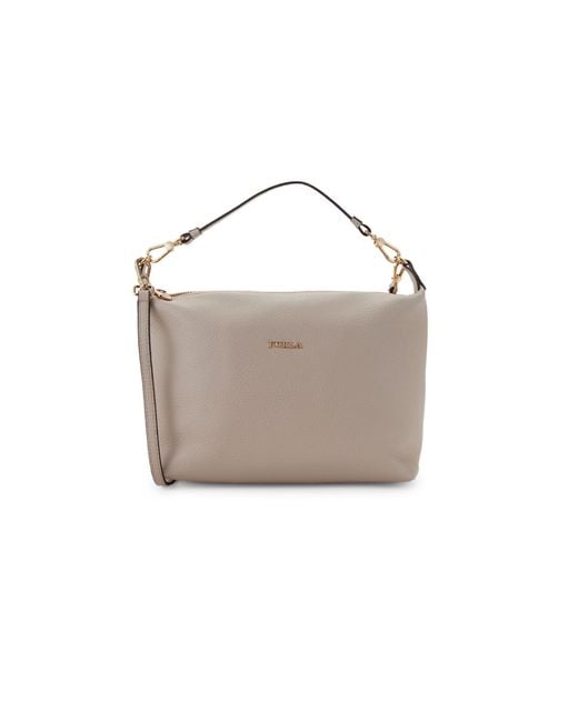 Furla Sophie Crossbody Leather Pouch in Gray Lyst