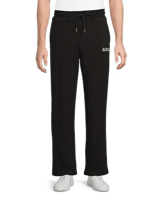 Avirex Black Racer Drawstring Pants for men