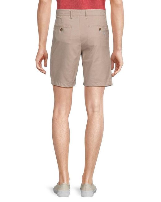 Tailorbyrd Blue Flat Front Shorts for men