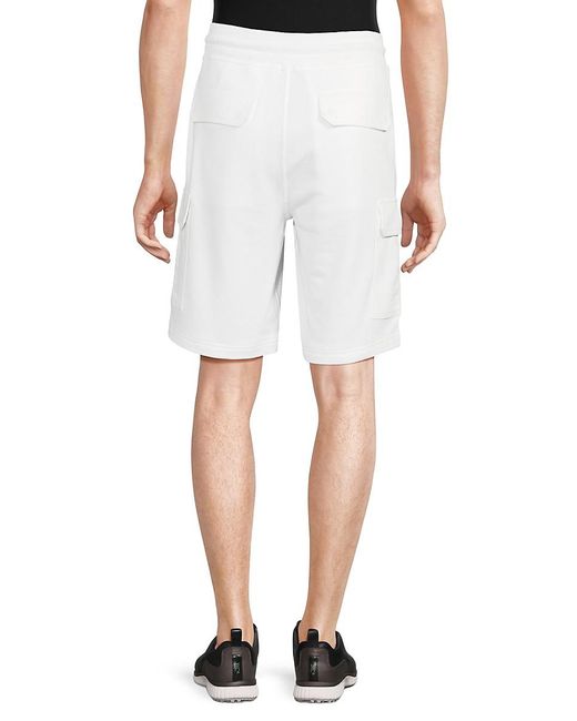 Brunello Cucinelli White Drawstring Shorts for men