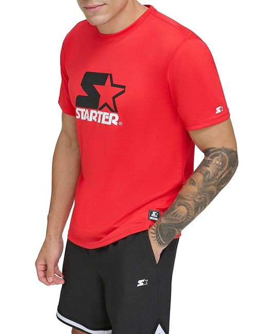 Starter Red Logo Short Sleeve T-shirt for men