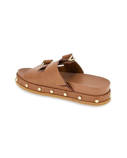 BCBGeneration Brown Bamba Studded Platform Sandals