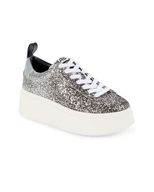 Ash Moby Glitter Platform Sneakers | Lyst