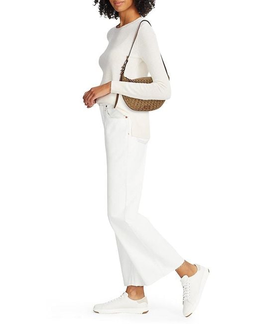 Rag & Bone Brown Medium Mercer Straw Shoulder Bag