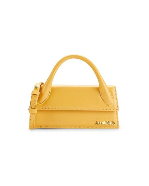 Jacquemus Mini Leather Top Handle Bag in Yellow Lyst