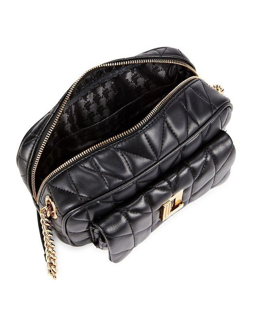 Karl Lagerfeld Lafayette Leather Quilted Shoulder Bag in Black Lyst
