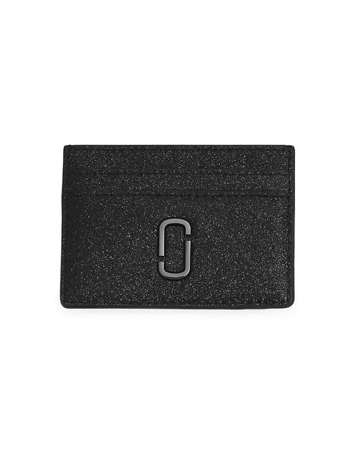 Marc Jacobs The Glitter Logo Card Case in Black | Lyst Canada