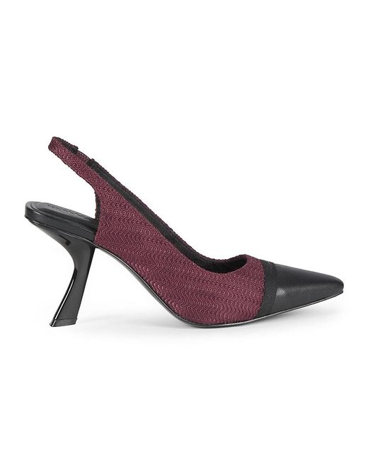 Karl Lagerfeld Purple Kinsley 75Mm Slingback Pointed-Toe Pumps