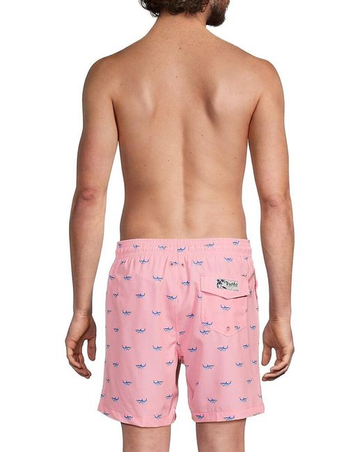 Trunks Surf & Swim Pink Sano Print Swim Shorts for men