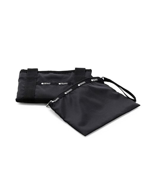 LeSportsac White Logo Packable Tote