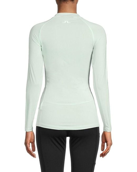 J.Lindeberg Green J. Lindeberg Lorena Long-Sleeve Top