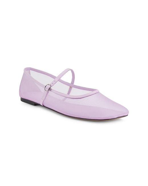 3.1 Phillip Lim Pink Id Mesh Mary Jane Flats