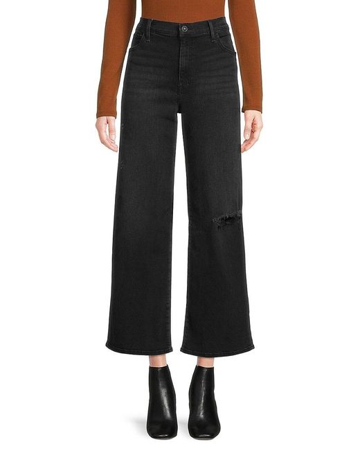 H by Hudson Denim Hudson Rosalie High Rise Wide Leg Ankle Jeans in