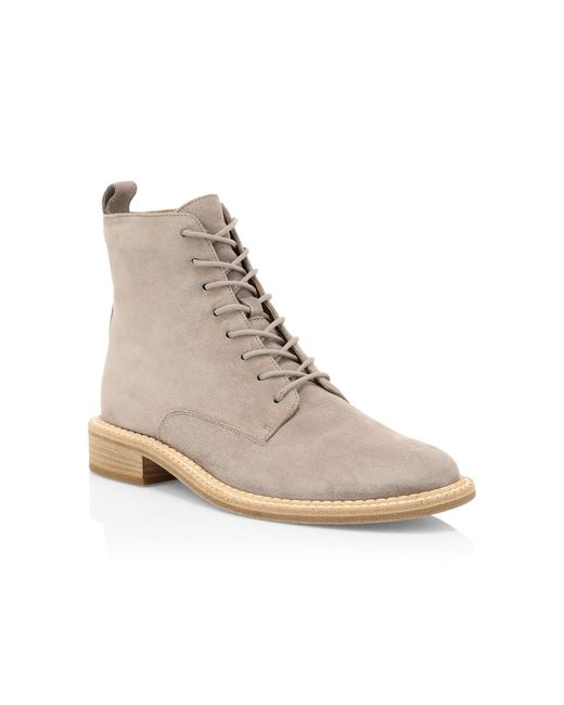 Vince Cabria Suede Combat Boots in Sand (Natural) Lyst