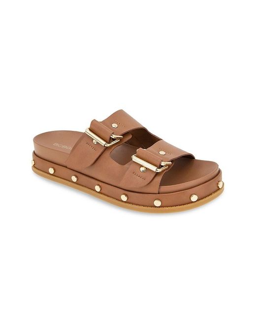 BCBGeneration Brown Bamba Studded Platform Sandals