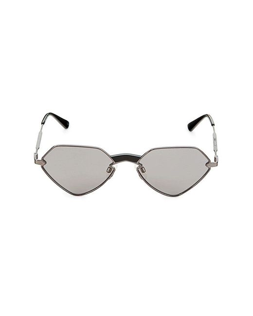 McQ 55mm Geometric Sunglasses in Metallic | Lyst