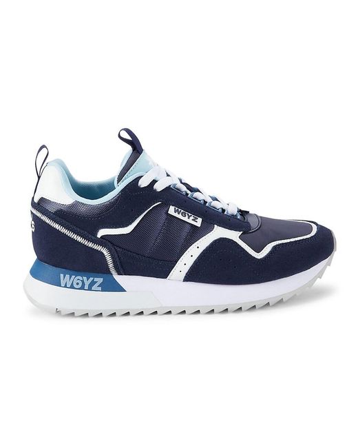 W6yz Blue Bob Colorblock Sneakers for men