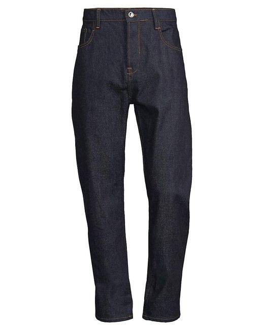 Karl Lagerfeld Blue High Rise Five Pocket Style Pants for men
