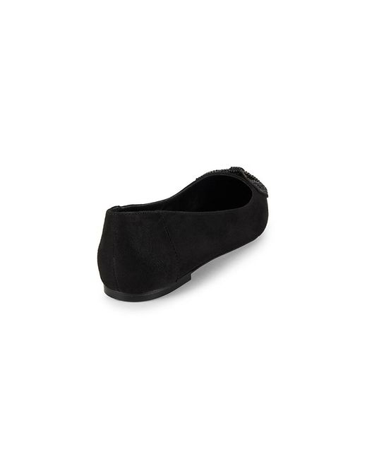 Saks Fifth Avenue Black Sutton Embellished Bow Ballet Flats