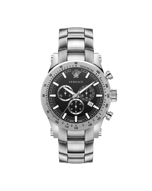 Versace Chrono Sporty Stainless Steel Chronograph Watch for Men - Lyst