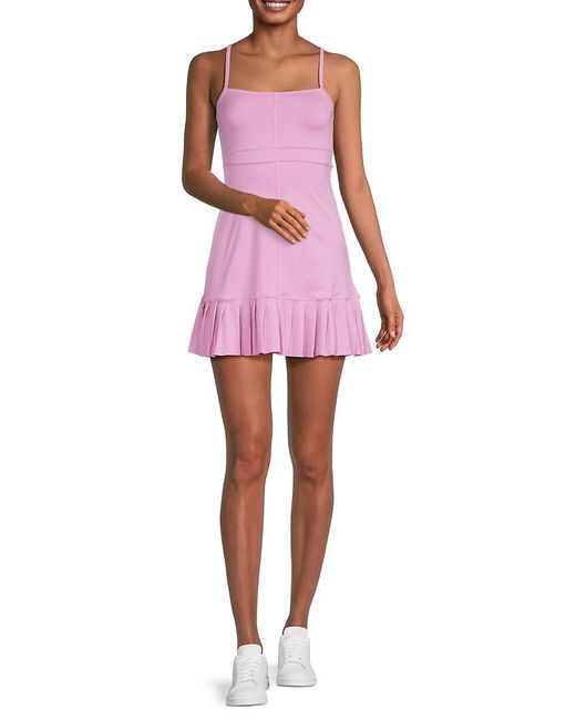 Frankie's Bikinis Pink Swift Racerback Tennis Dress