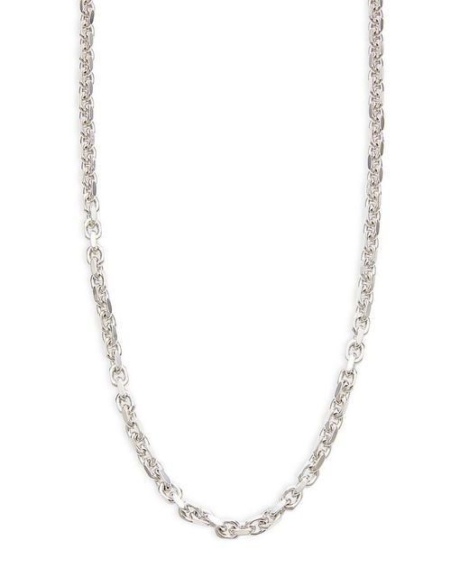 Effy Sterling Silver Chain Necklace in White for Men Lyst Australia