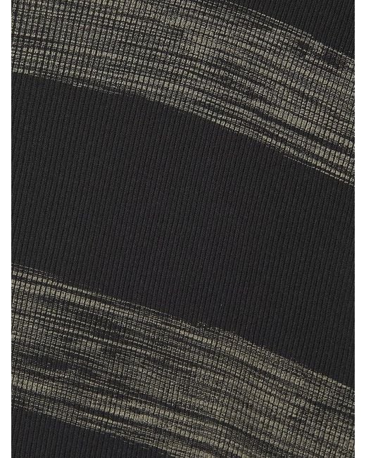 ATM Black Striped Cotton T-Shirt for men