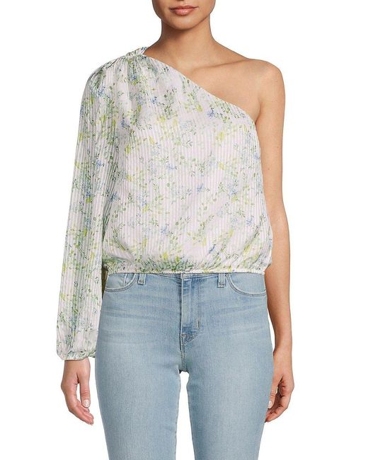 Cami NYC Lenore One Shoulder Top in Blue | Lyst