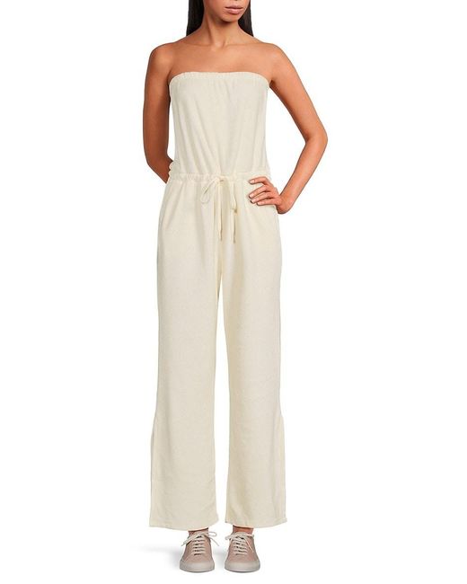 Beyond Yoga Natural Tropez Bandeau Jumpsuit