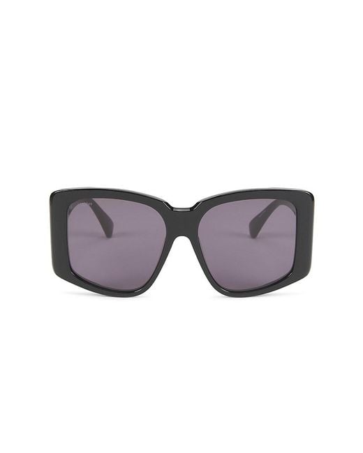 Max Mara 57Mm Square Sunglasses in Black Lyst UK
