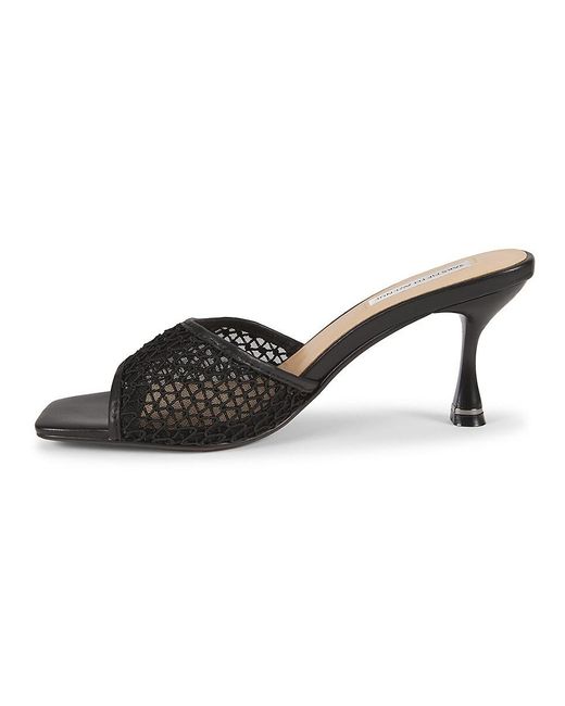 Saks Fifth Avenue Black Gianna 76Mm Mesh Sandals