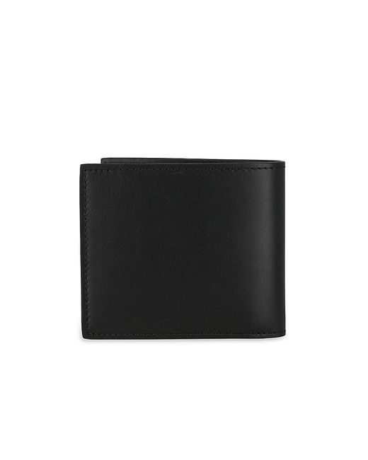Moschino Black Logo Leather Bifold Wallet
