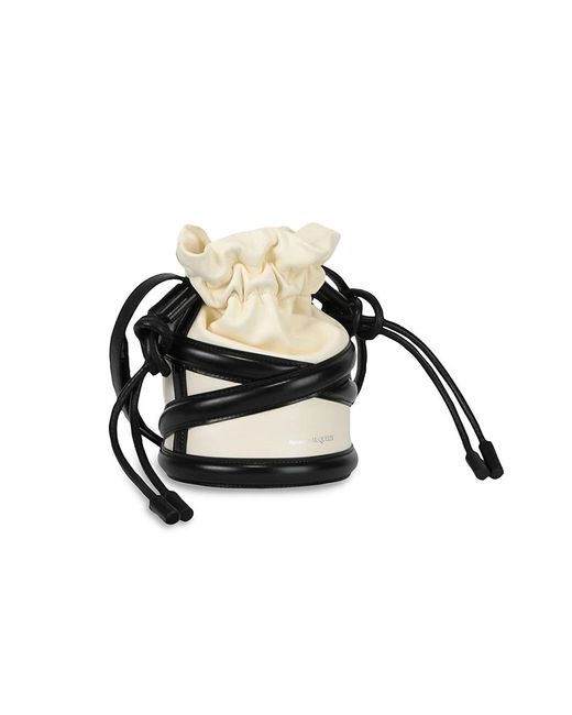 Alexander McQueen Black The Soft Curve Bucket Bag
