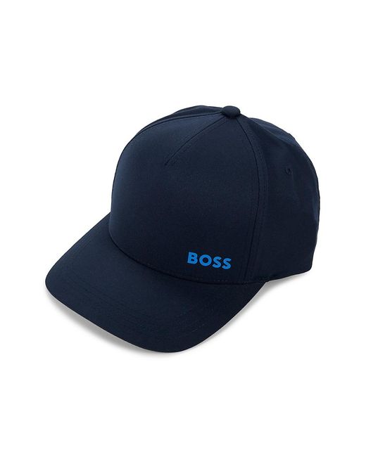 BOSS by HUGO BOSS Ocean Bound Logo Baseball Cap in Blue for Men | Lyst UK