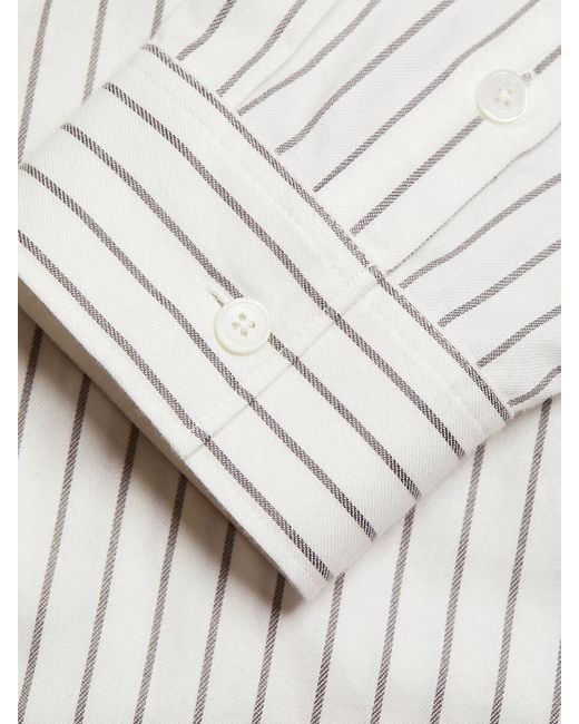 FRAME White Classic Striped Shirt for men
