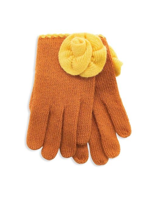 Portolano Little Girl's Cashmere Gloves in Orange | Lyst